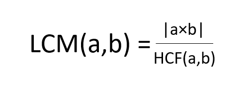 LCM of two numbers using HCF