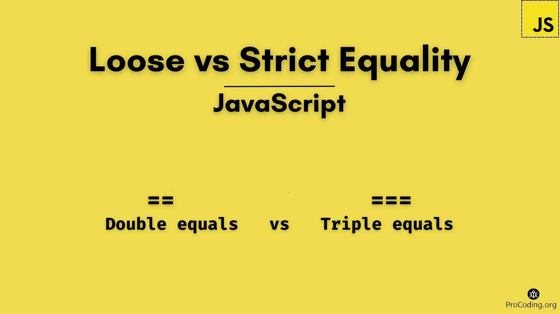 Difference Between == and === in JavaScript