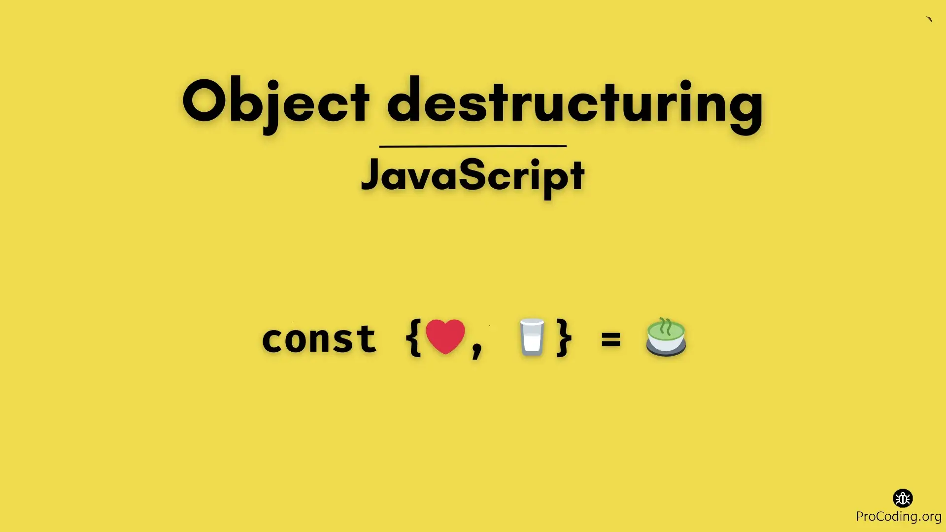 Object Destructuring in JavaScript