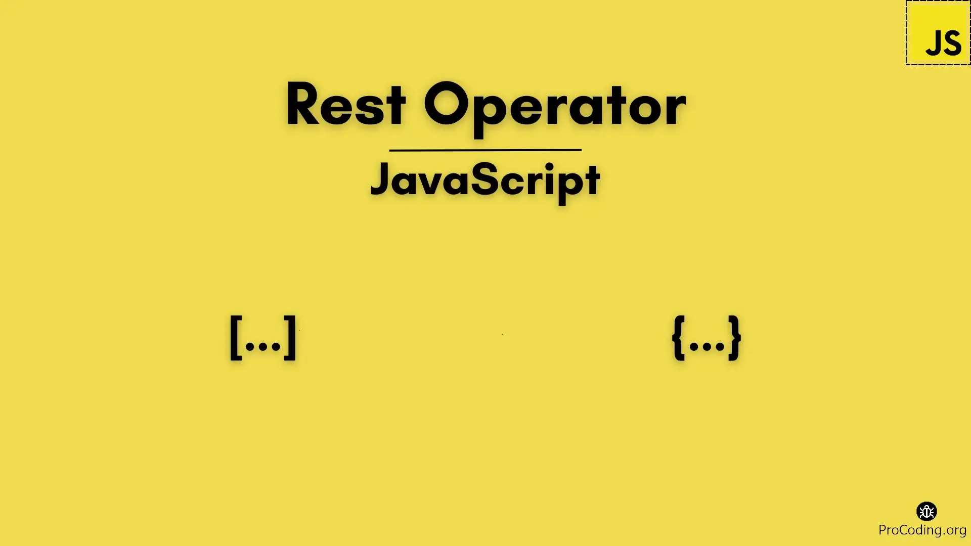 Rest operator in JavaScript