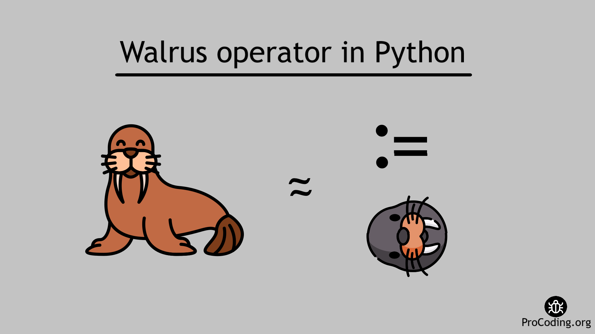Walrus operator in python